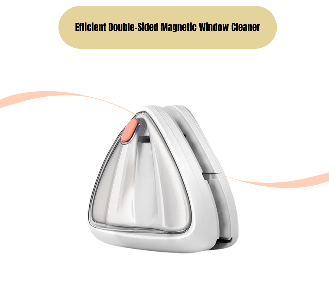 Efficient Double-Sided Magnetic Window Cleaner with Automatic Water Discharge and Strong Suction Cups