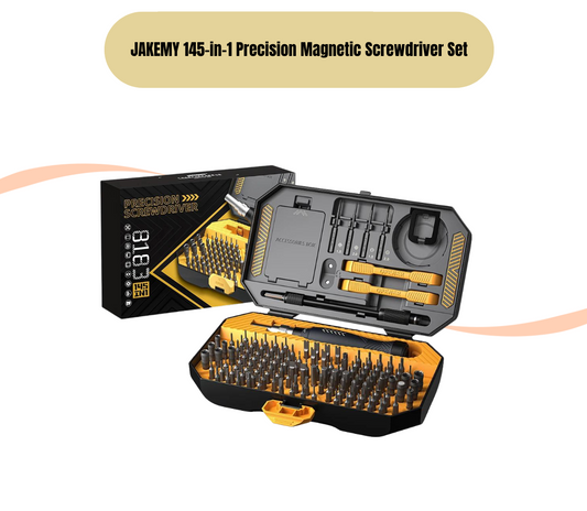 JAKEMY 145-in-1 Precision Magnetic Screwdriver Set for Mobile Phone Tablet Laptop Repair