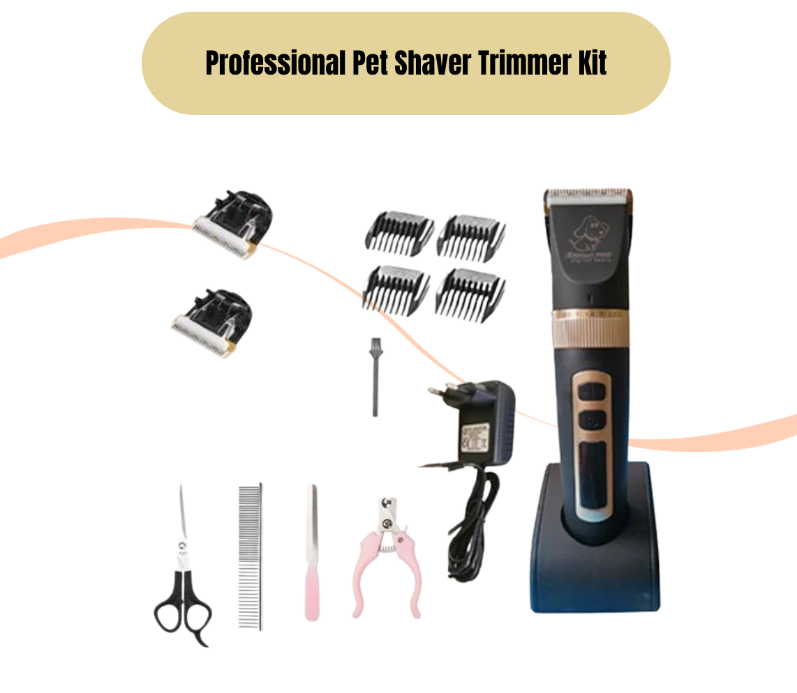 Professional Pet Shaver Trimmer Kit - Rechargeable - Baorun P9 P2